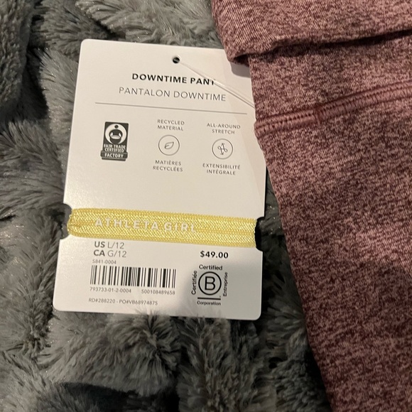 NWT Athleta Downtime Pant Size L(12) - Picture 13 of 16